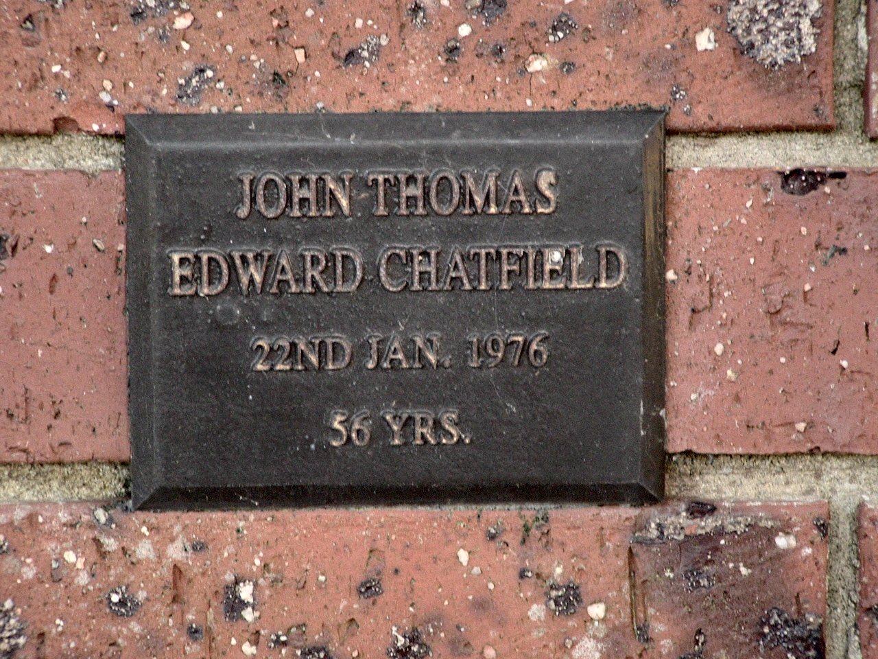 CHATFIELD John Thomas Edward 1919-1976 memorial.jpg